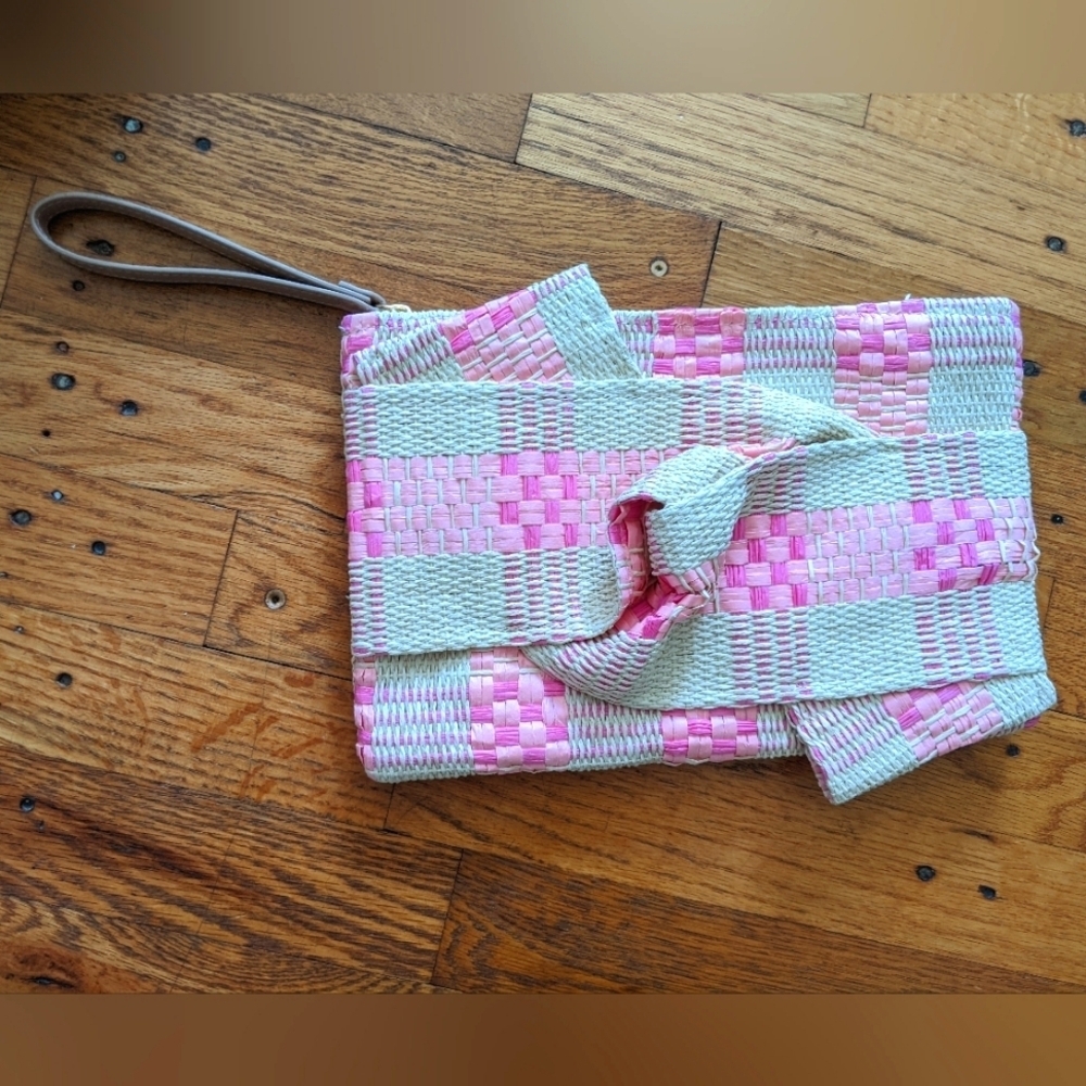 a new day Woven Straw Wristlet/Clutch